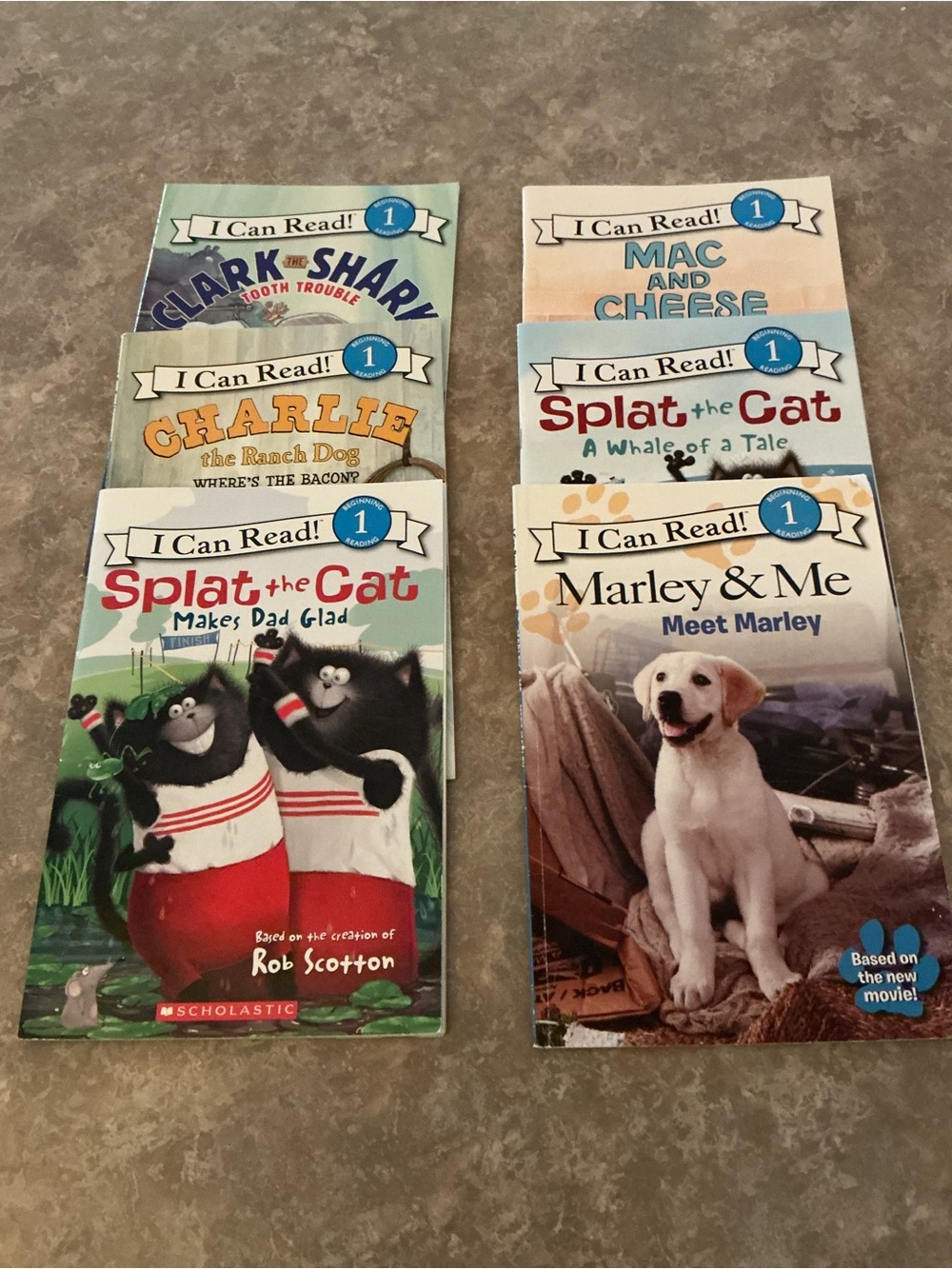 Scholastic I Can Read! Level 1 Book Lot - Red, Blue, Green, Tan